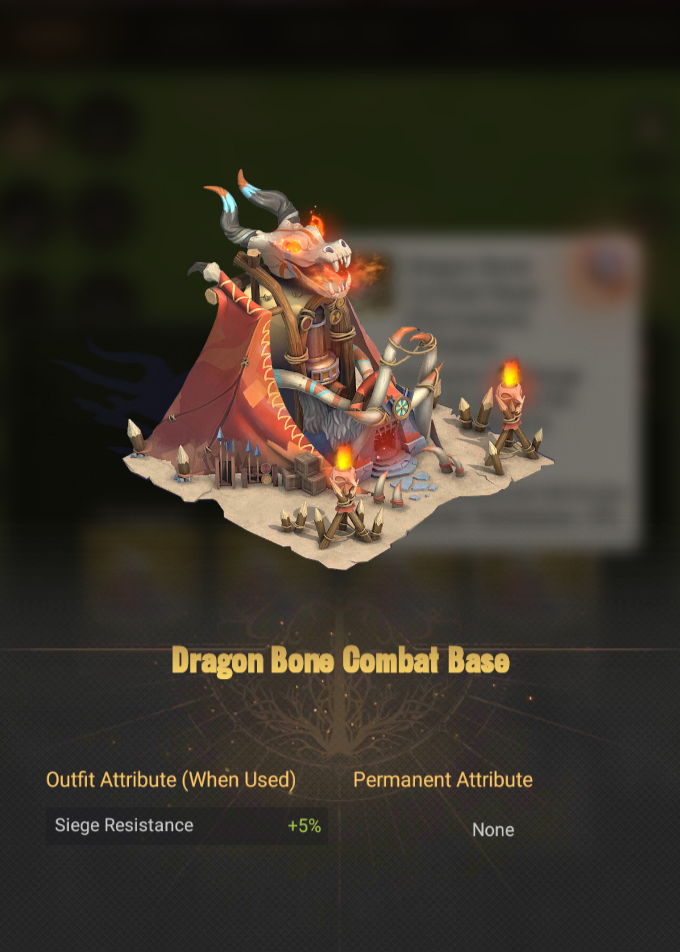 Dragon bone Combat base